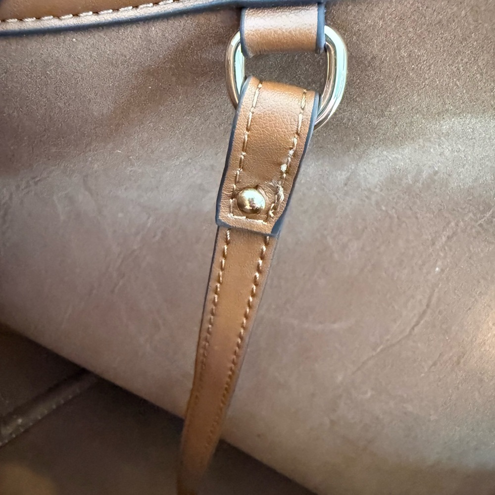 I N S P I R E D GG brown large suede tote - Picture 6 of 10